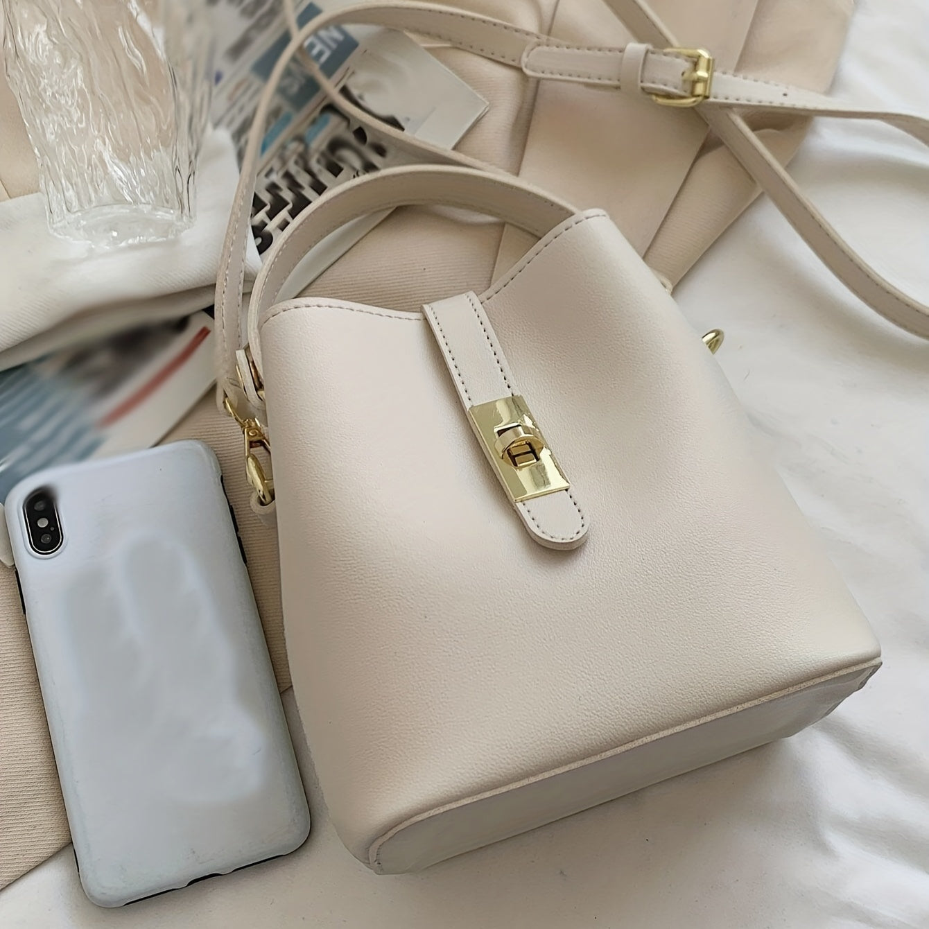 Mini Crossbody Bucket Bag