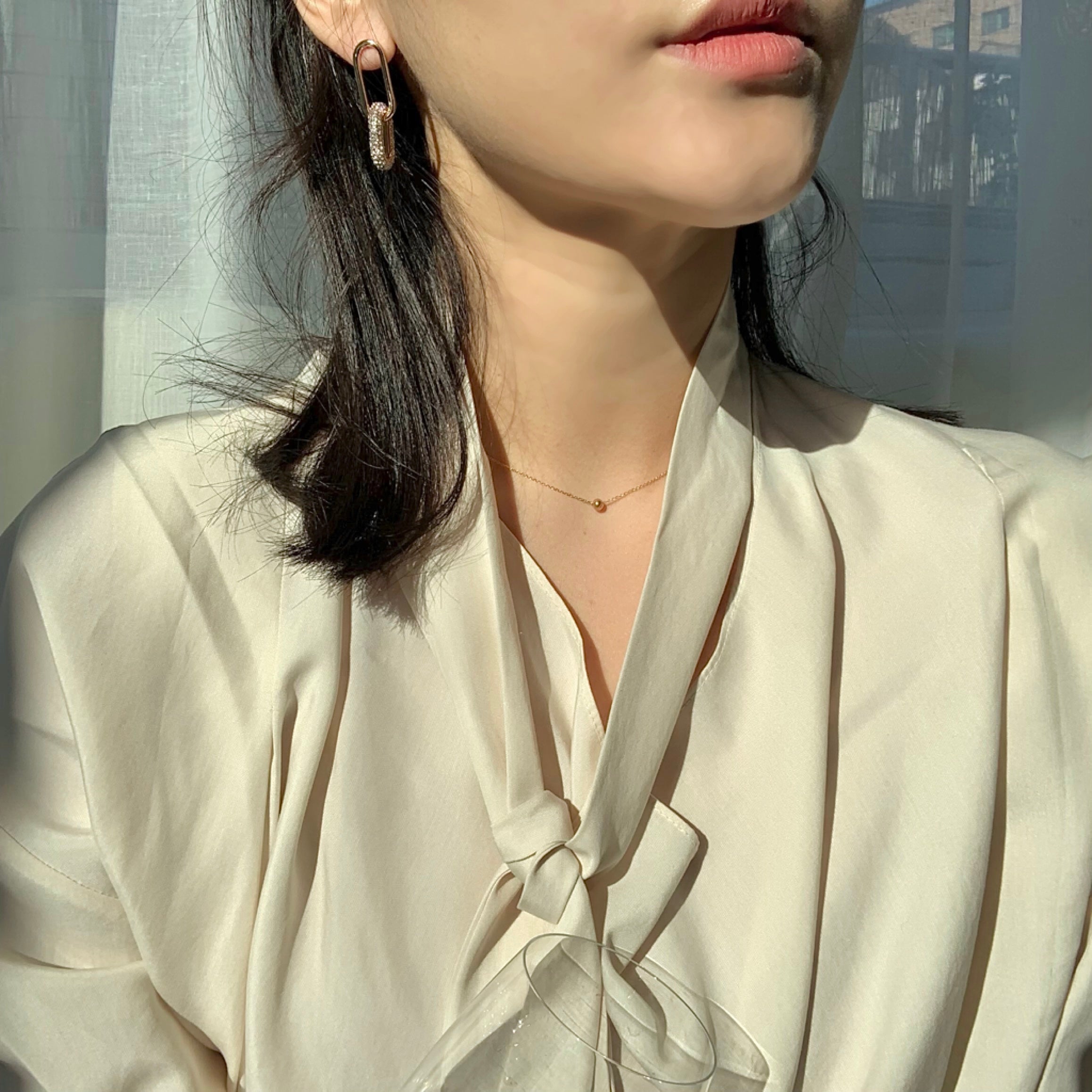 Stunning Cubic Hoops Dangle Earrings - MARMELO USA