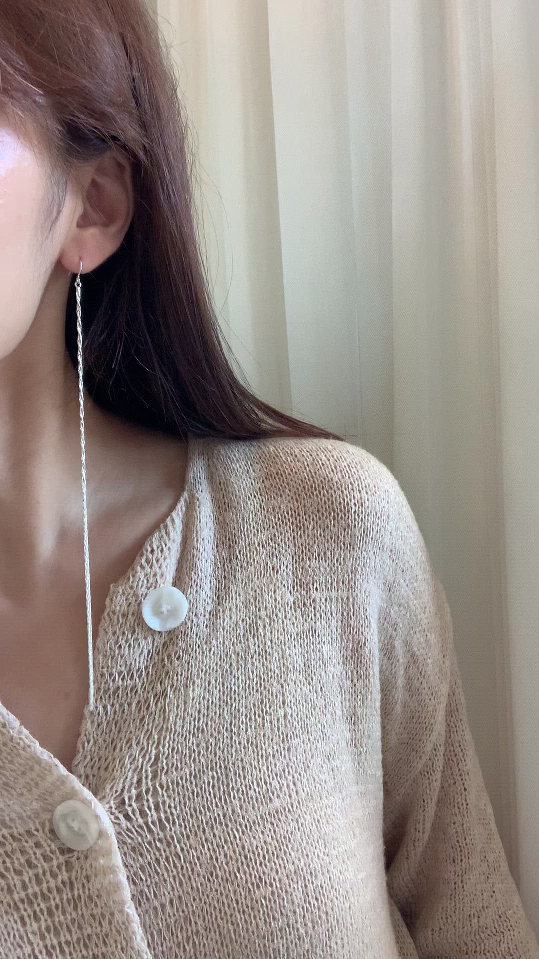 Twisted Long Drop Ohrringe