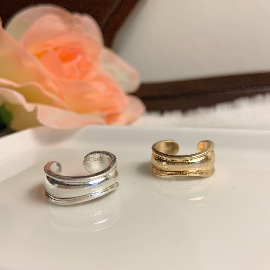 Chunky Bold Pinky & Midi Ring - MARMELO USA