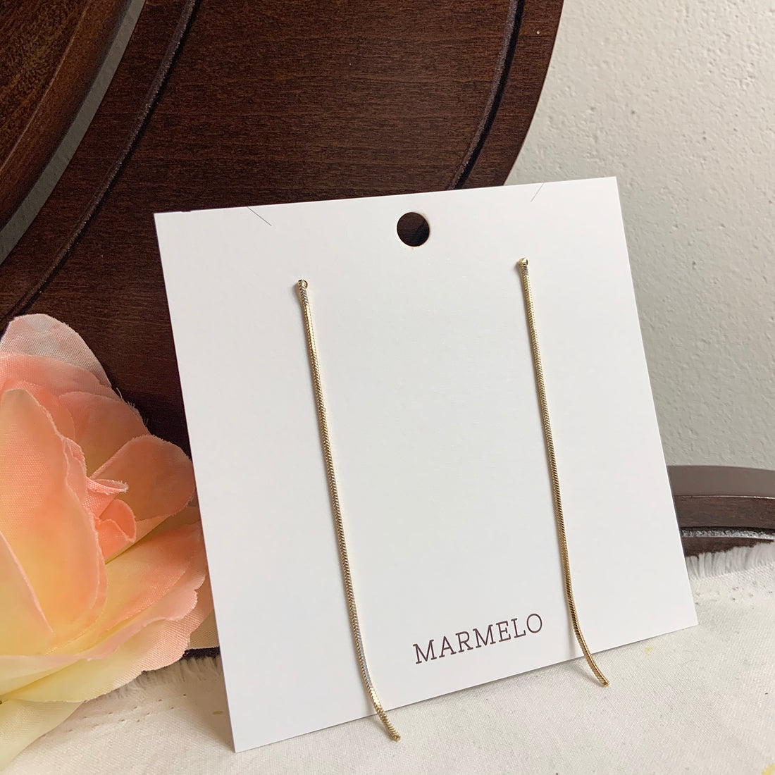 Single Long Drop earrings - MARMELO USA