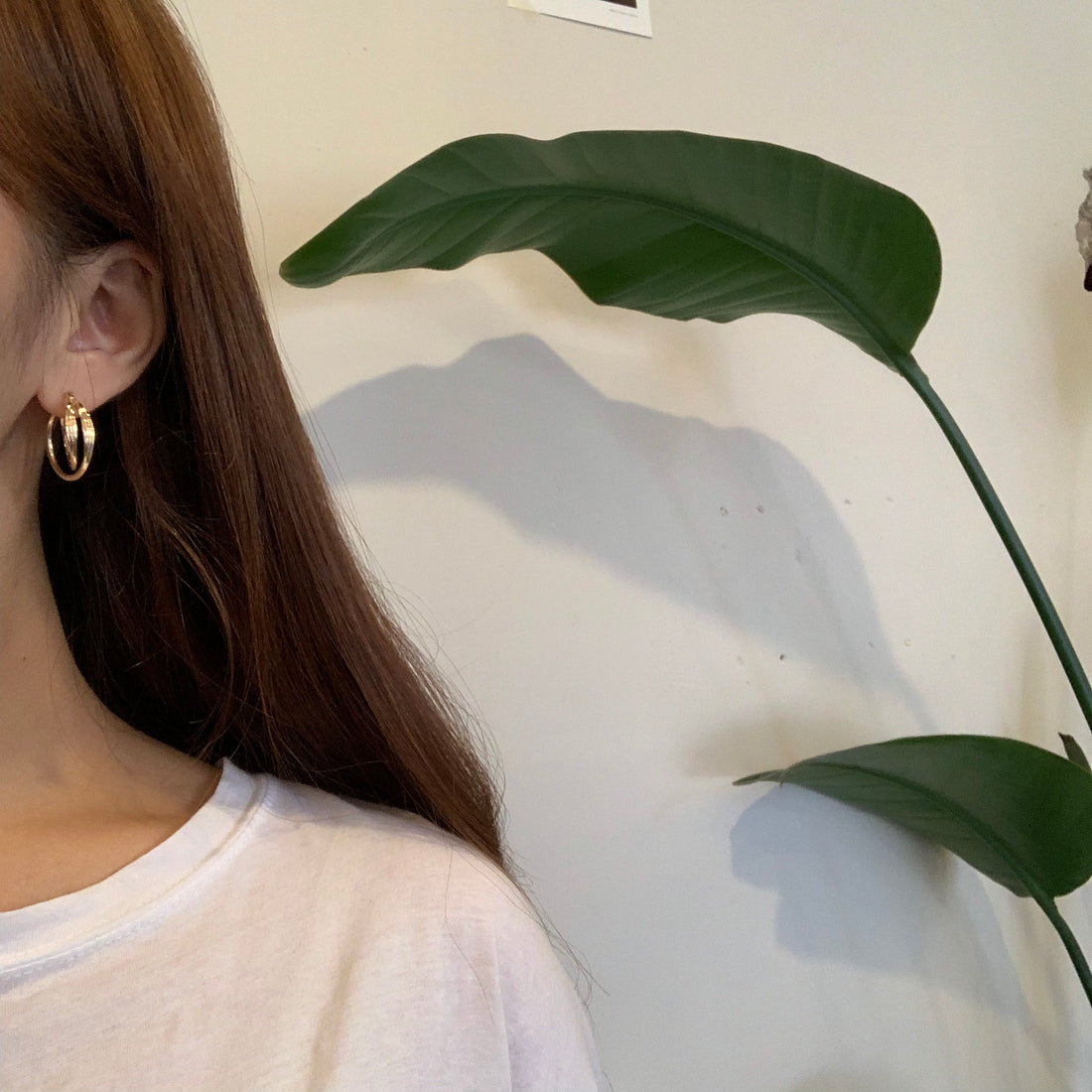 Minimalist Double Hoop earrings - MARMELO USA