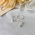[Silver 925] 20mm, 15mm Diameter Simple Cubic Zirconia Inside Out Hoop Earrings - MARMELO USA