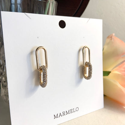 Stunning Cubic Hoops Dangle Earrings - MARMELO USA